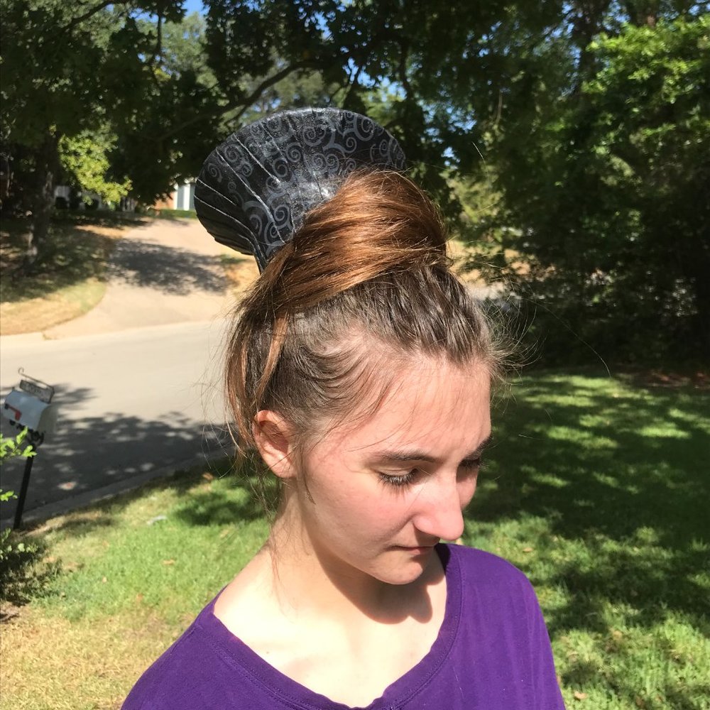 Black Swirl Tribal Hair Crown